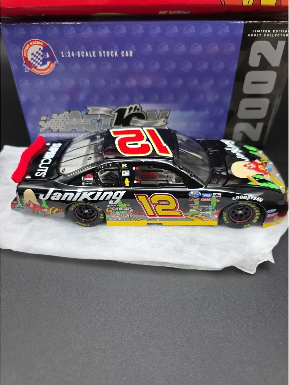 Kerry Earnhardt Looney Tunes 2002 #12 “JaniKing” Action 1:24 Scale DieCast Car
